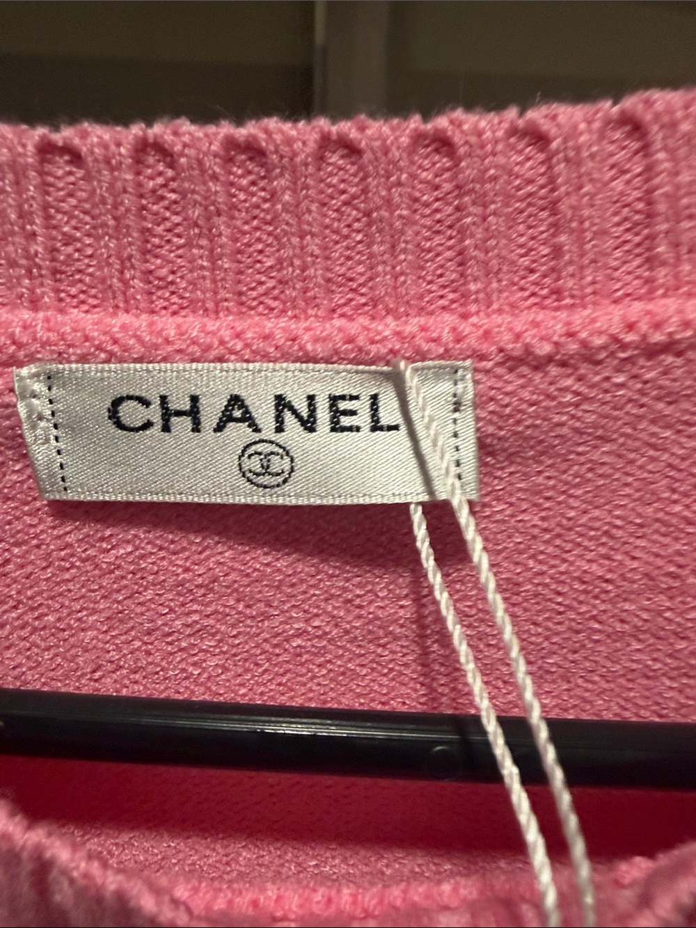 CHANEL Pink Crewneck Knit Sweater - Picture 2 of 12